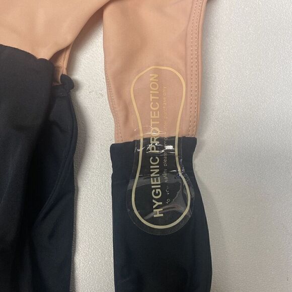 Camila Coelho Andres High Waist Bottom in Black & Nude Large NWT (2-16) - Picture 7 of 7